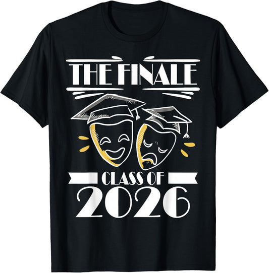 Class of 2026 Drama Theater Club Senior Actor Acting T-Shirt - T-Shirt | Black