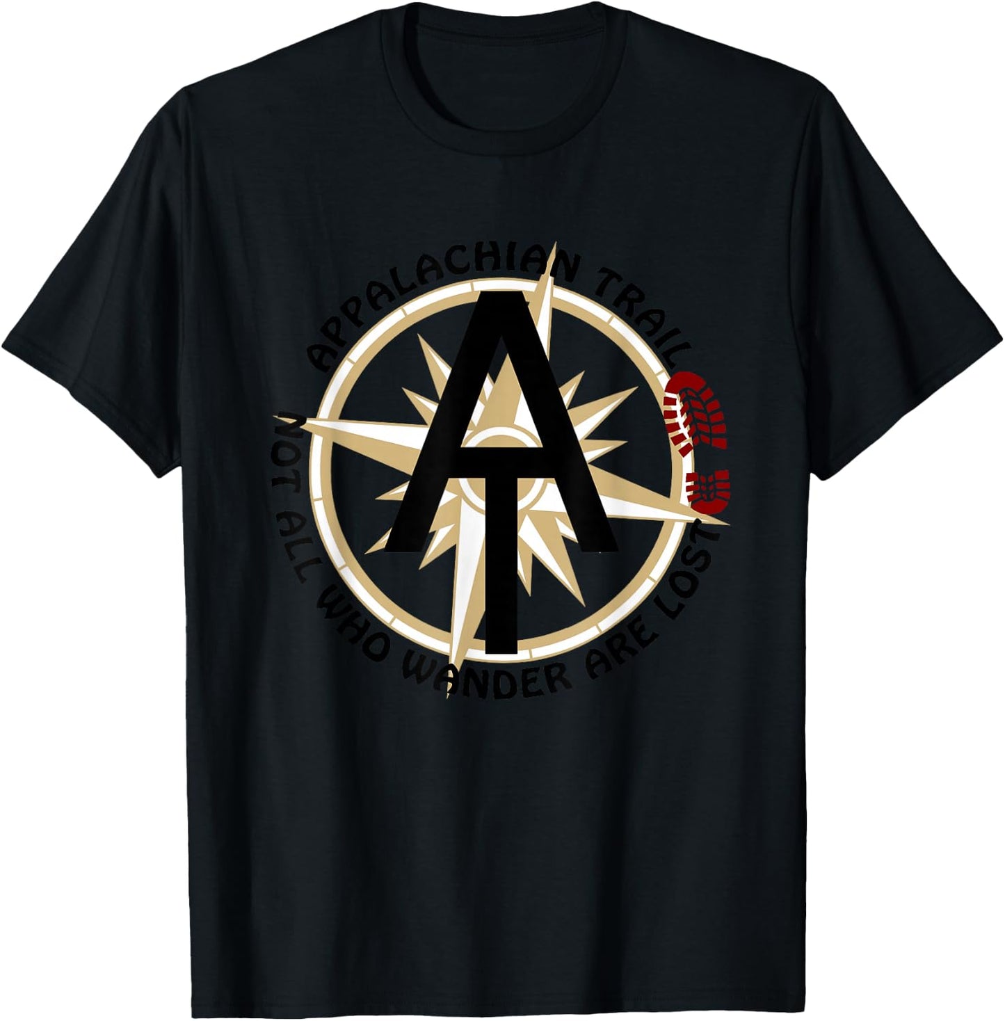 AT Appalachian Trail Logo T-Shirt - T-Shirt | Black