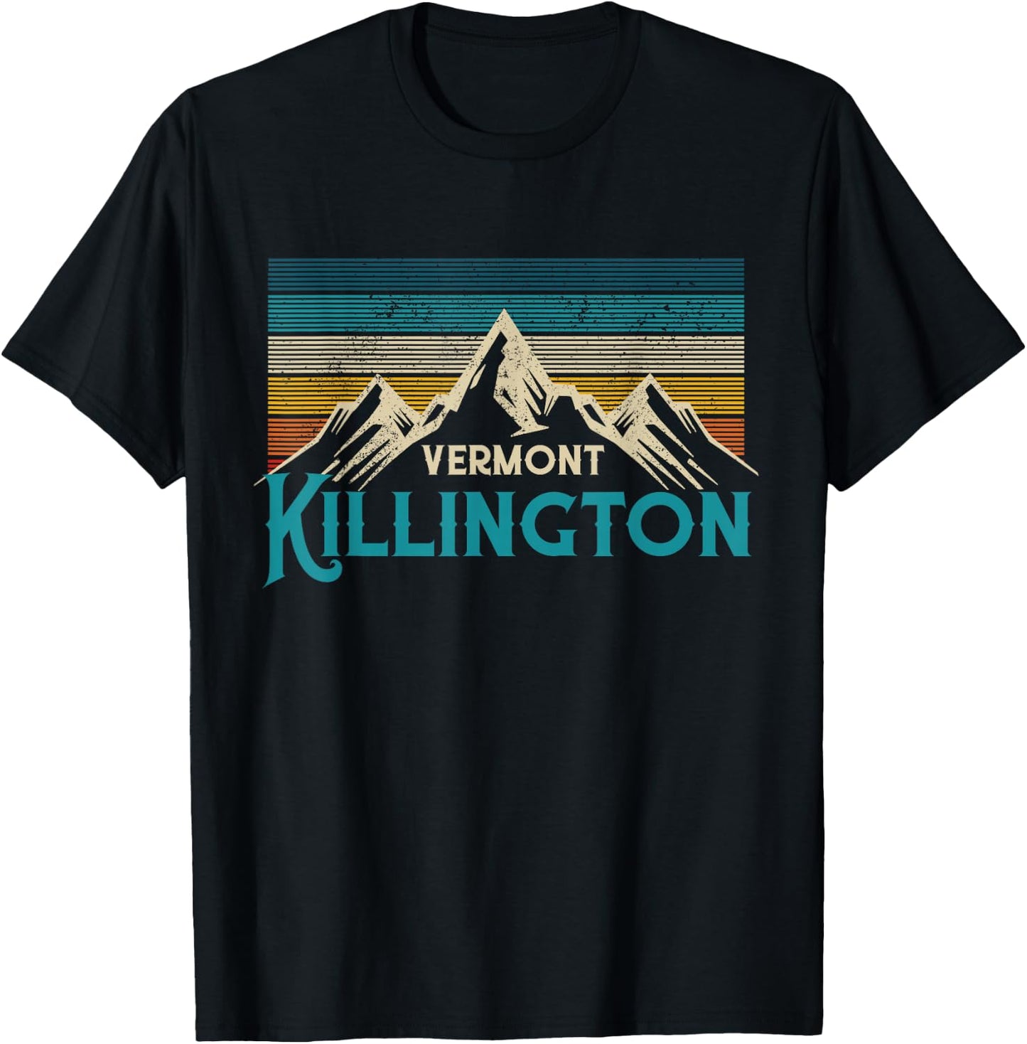 Killington Vermont Vintage Souvenir T-Shirt - T-Shirt | Black