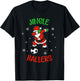 Jingle Ballers Christmas Soccer Santa Football T-Shirt - T-Shirt | Black
