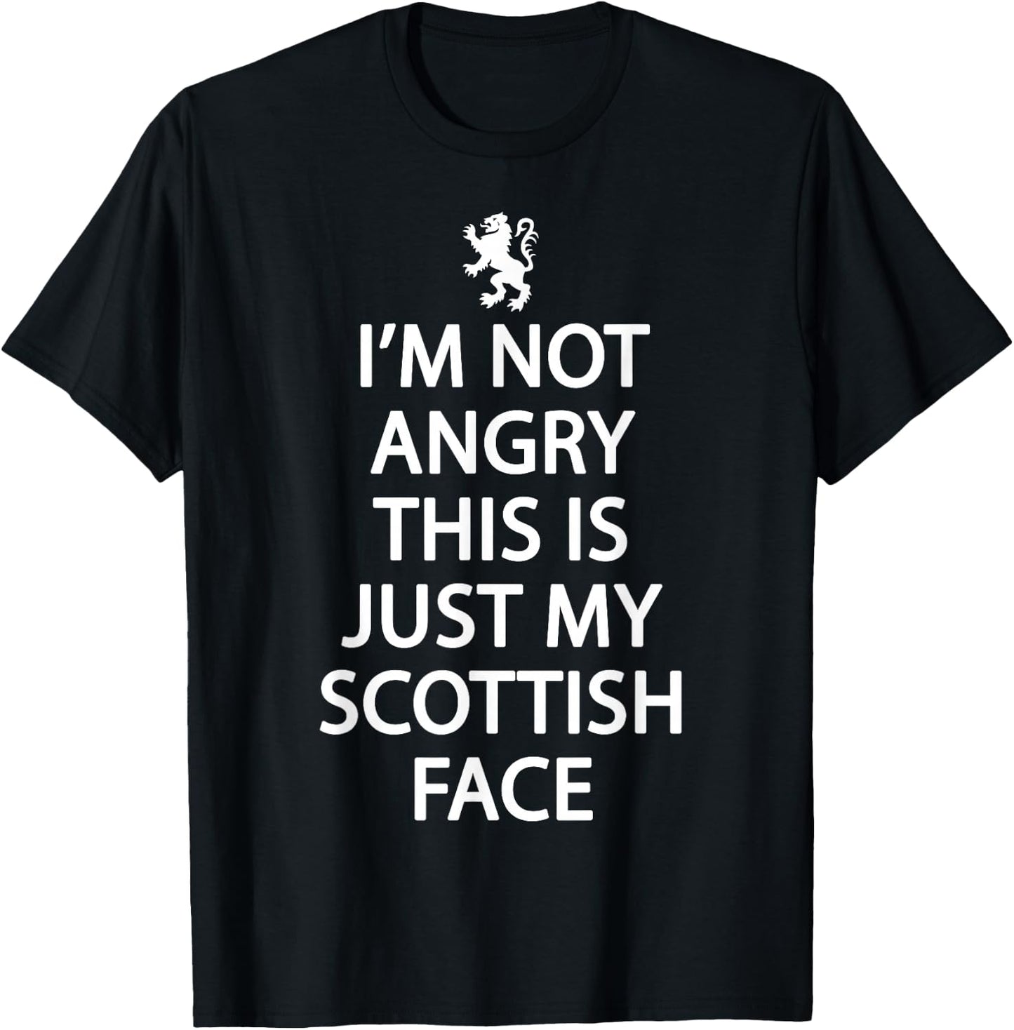 Funny Scottish Funny Scotland Shirt, Rampant Lion T-Shirt - T-Shirt | Black