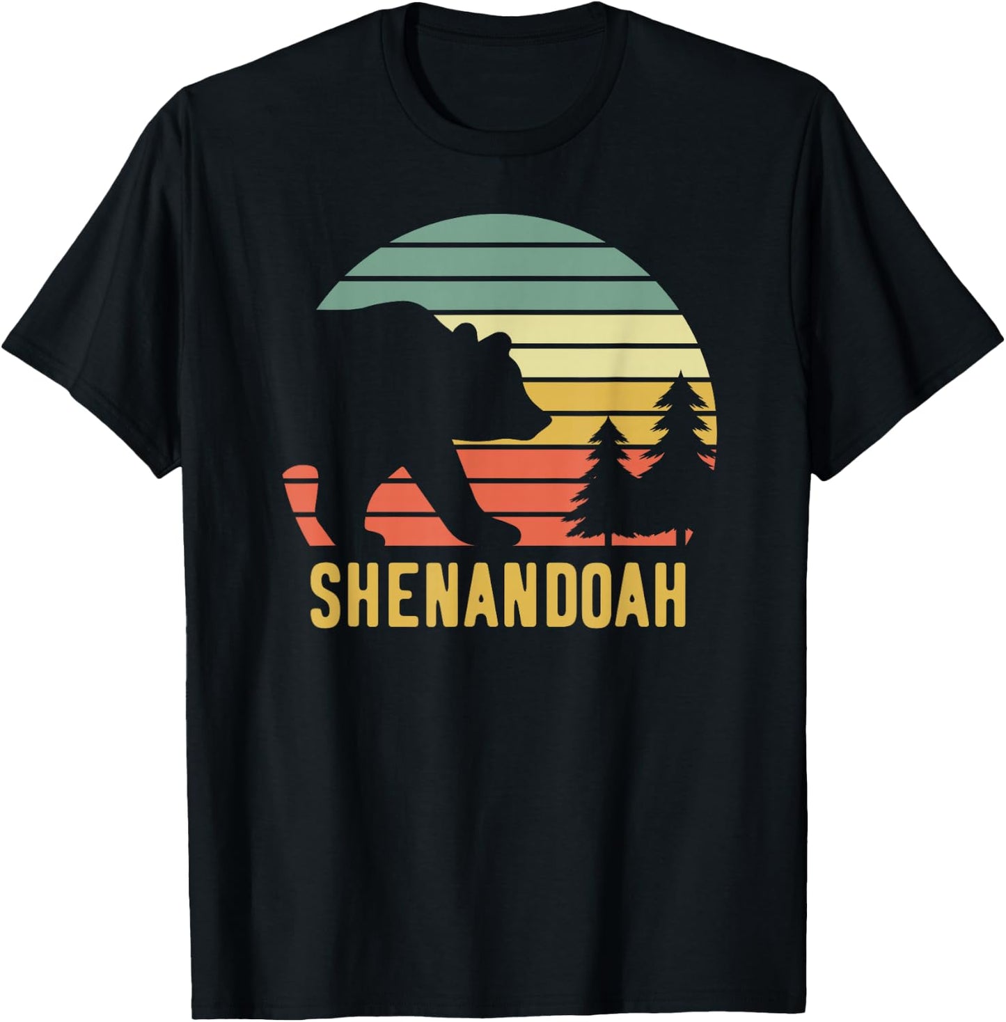 Shenandoah National Park Bear Souvenir T-Shirt - T-Shirt | Black