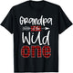 Grandpa of the Wild One Shirt Plaid Lumberjack 1st Birthday T-Shirt - T-Shirt | Black