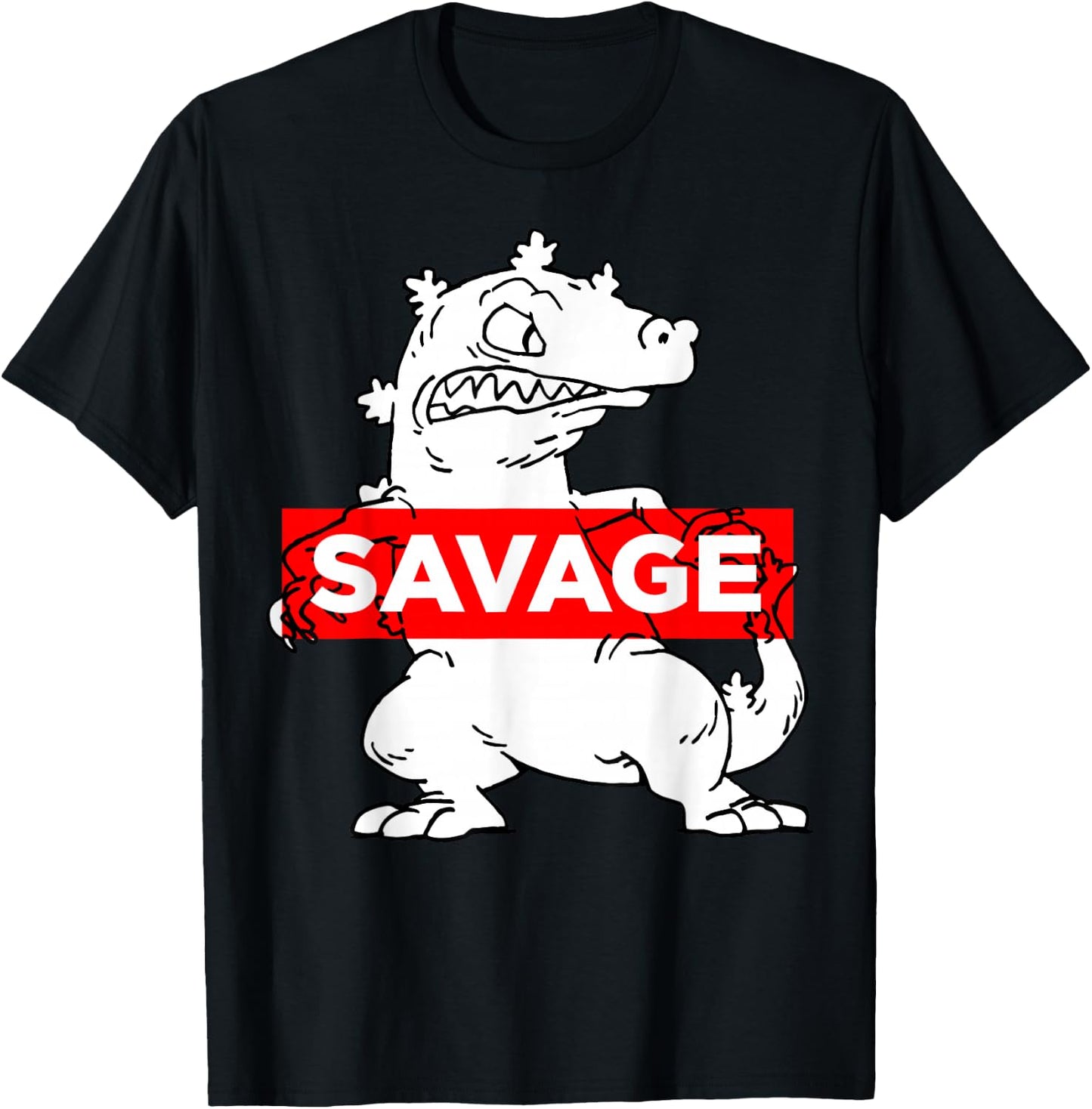 Nickelodeon Reptar Savage Graphic T-Shirt - T-Shirt | Black