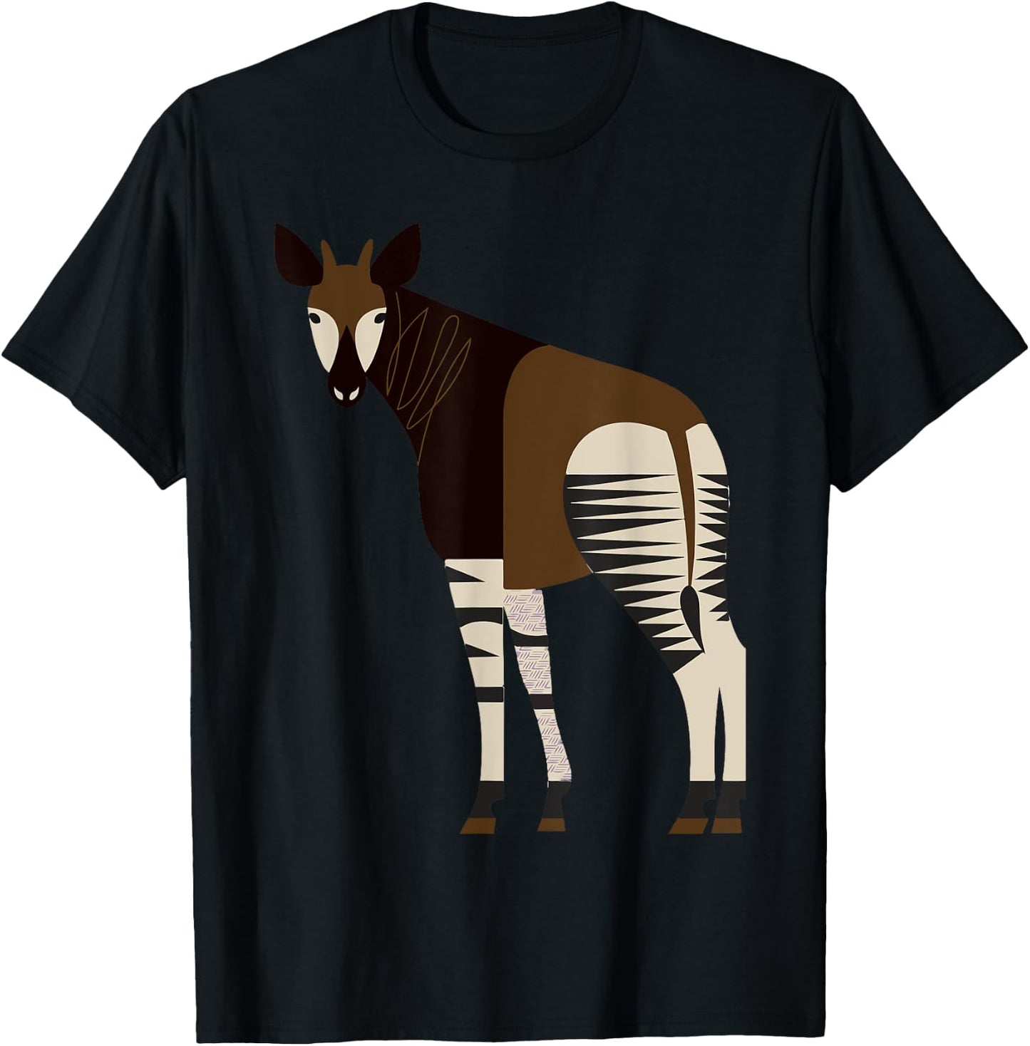 Cute Adorable Okapi T-Shirt - T-Shirt | Black
