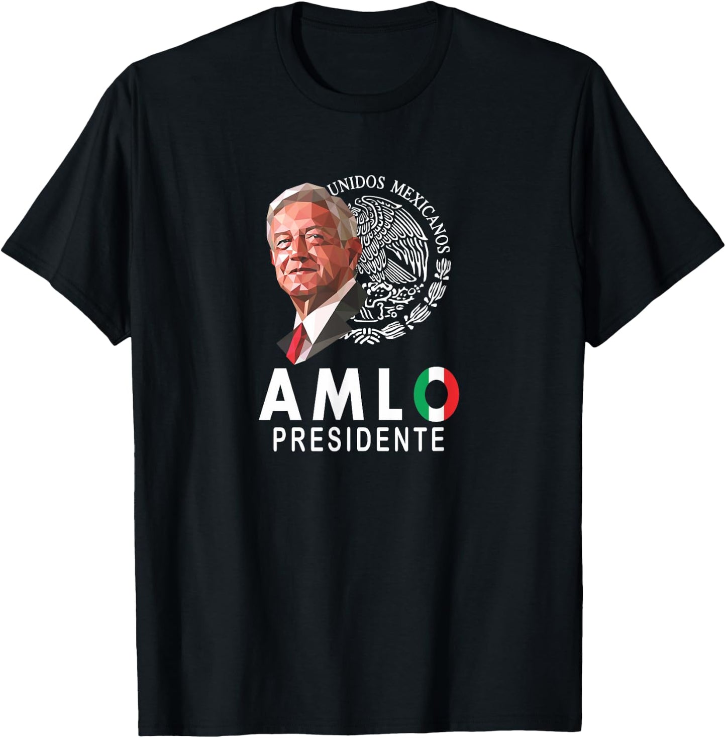 AMLO el mejor presidente de Mexico T-Shirt - T-Shirt | Black