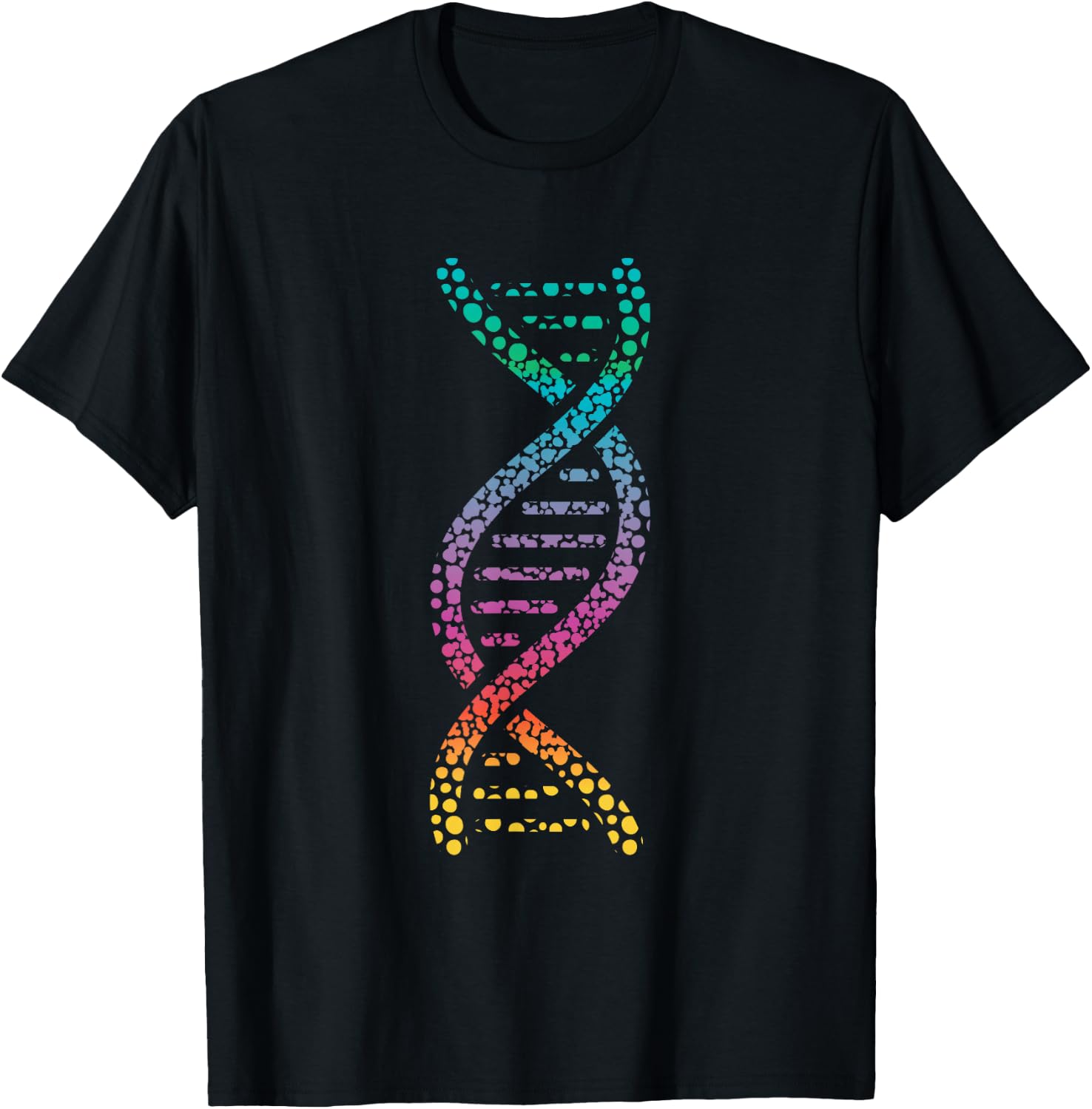 DNA Molecular World Genes Biology Lover Geek Gift T-Shirt - T-Shirt | Black