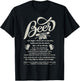 Being A Beer Drinker T Shirt, Beer Prayer T Shirt T-Shirt - T-Shirt | Black