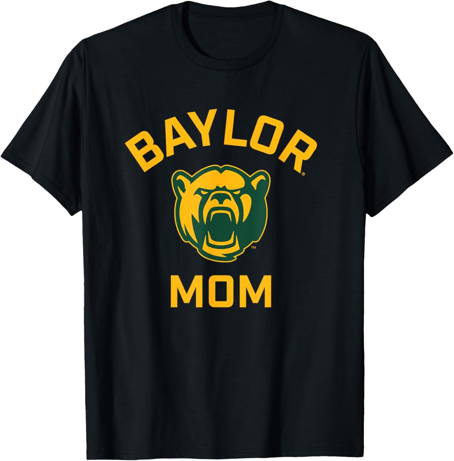 Baylor University Bears Arched Mom T-Shirt - T-Shirt | Black