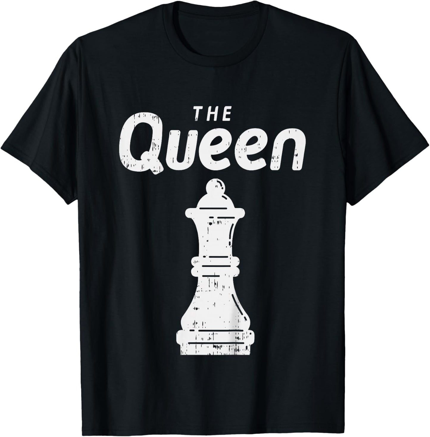 Kids Chess Piece The Queen Shirt Halloween Group Matching Costume T-Shirt - T-Shirt | Black