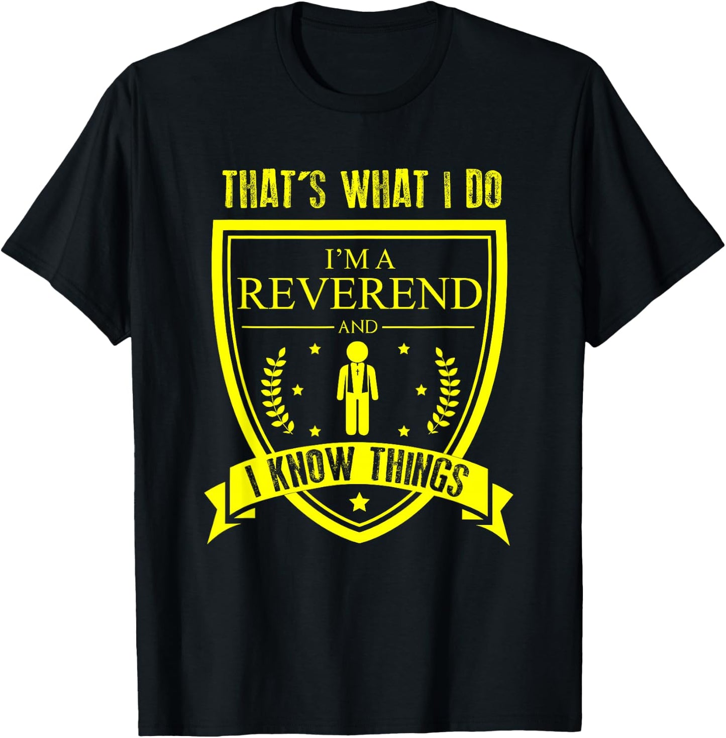 Funny Best Freaking Reverend of All Time T-Shirt - T-Shirt | Black