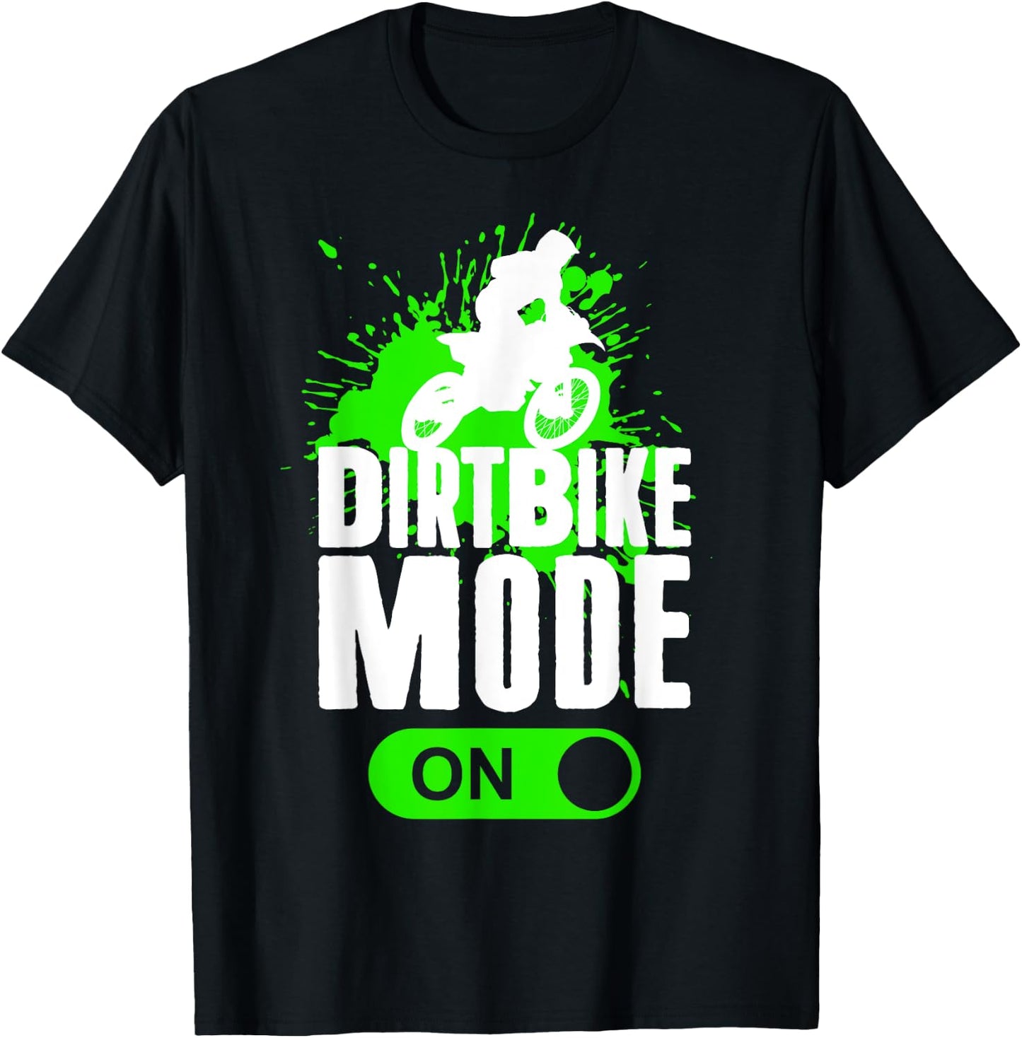 Motocross Dirt Bike Mode On Youth Supercross Racing T-Shirt - T-Shirt | Black
