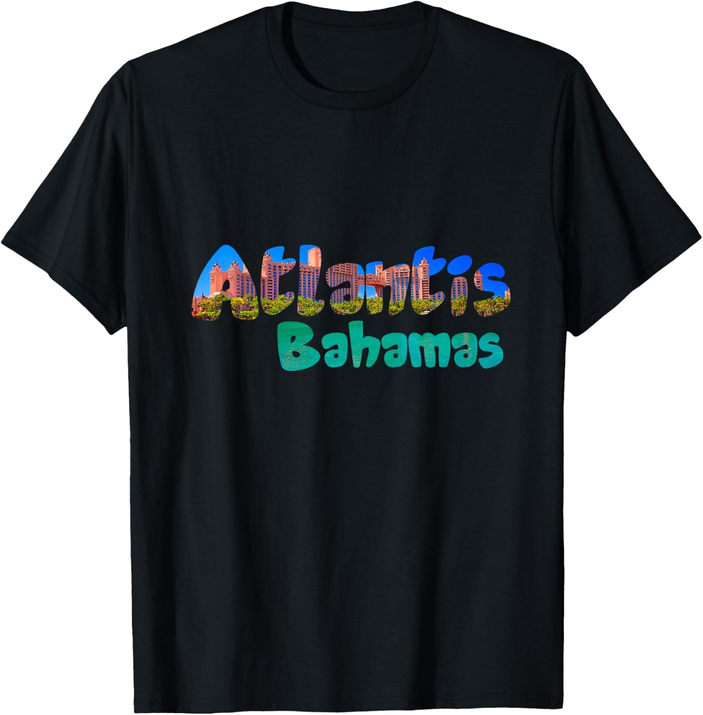 Atlantis Bahamas . Cool Atlantis Bahamas T-Shirt - T-Shirt | Black