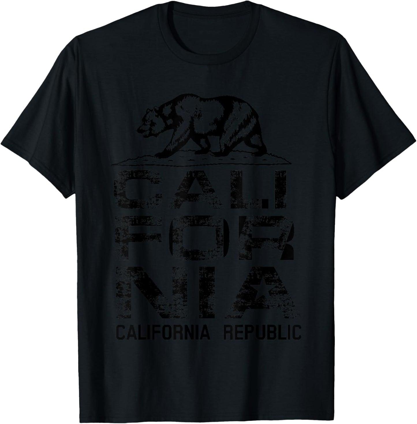 California Republic Shirt | Cute North Cali Lovers Gift T-Shirt - T-Shirt | Black