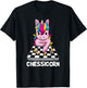 Chessicorn Funny Unicorn Plays Chess Gift T-Shirt - T-Shirt | Black