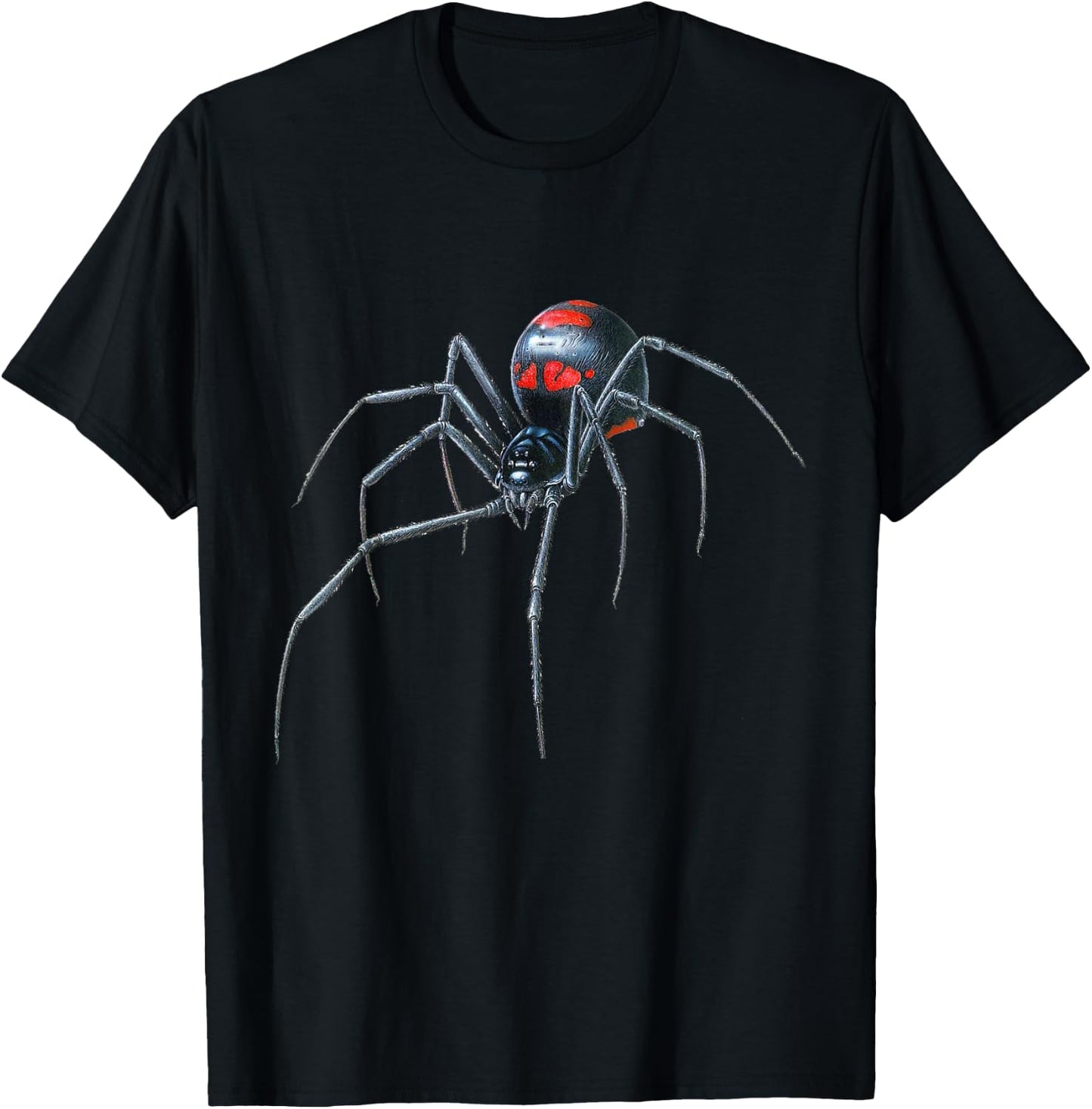 Scary looking Redback spider for Halloween! T-Shirt - T-Shirt | Black