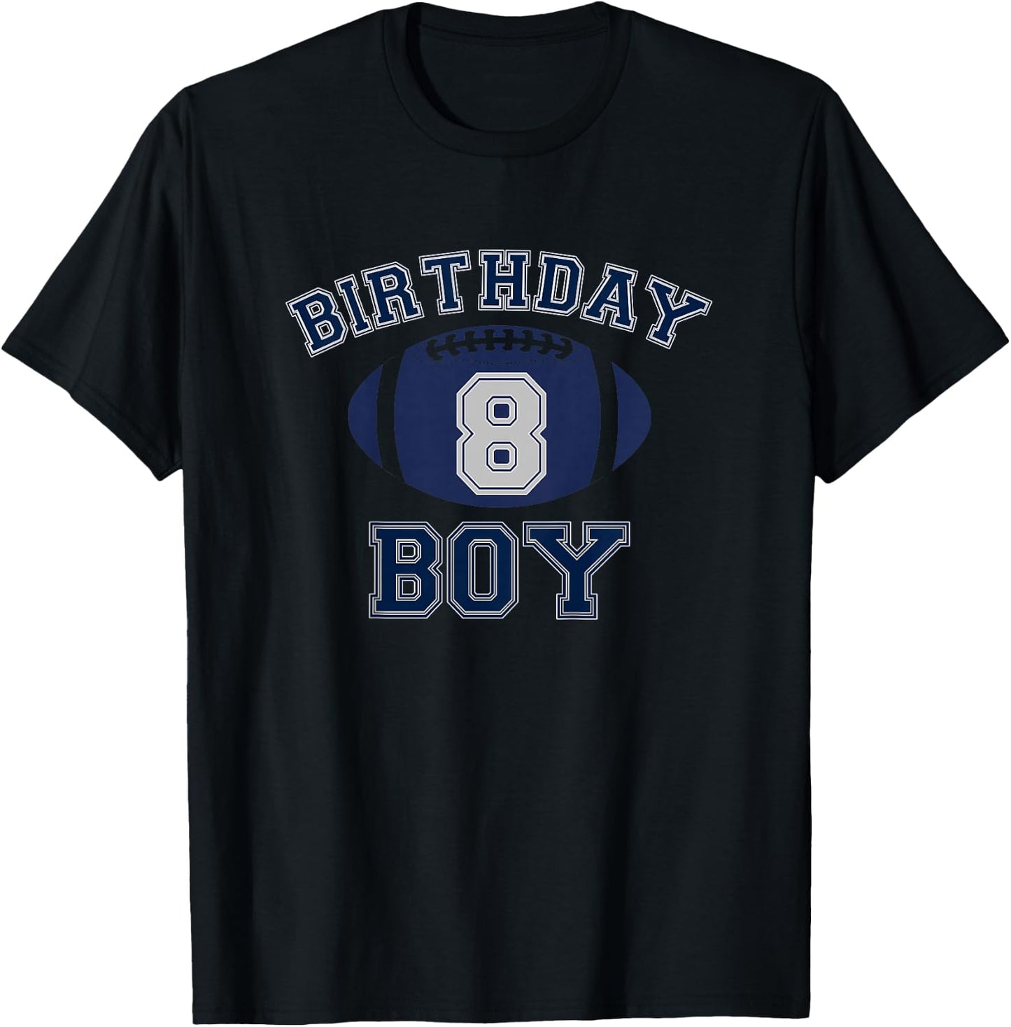 Kids 8 Year Old Cowboy Birthday Dallas Fan Shirt T-Shirt - T-Shirt | Black