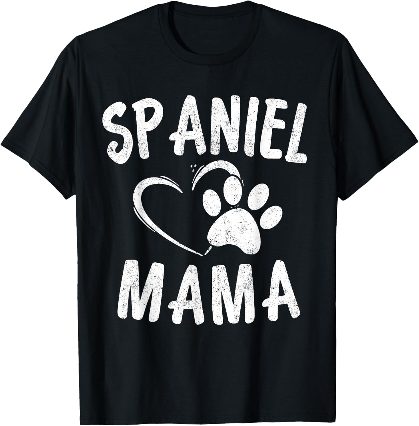 Fun Spaniel Mama Dog Lover English Cocker Spaniels Mom Women Girls Kids T-Shirt - T-Shirt | Black