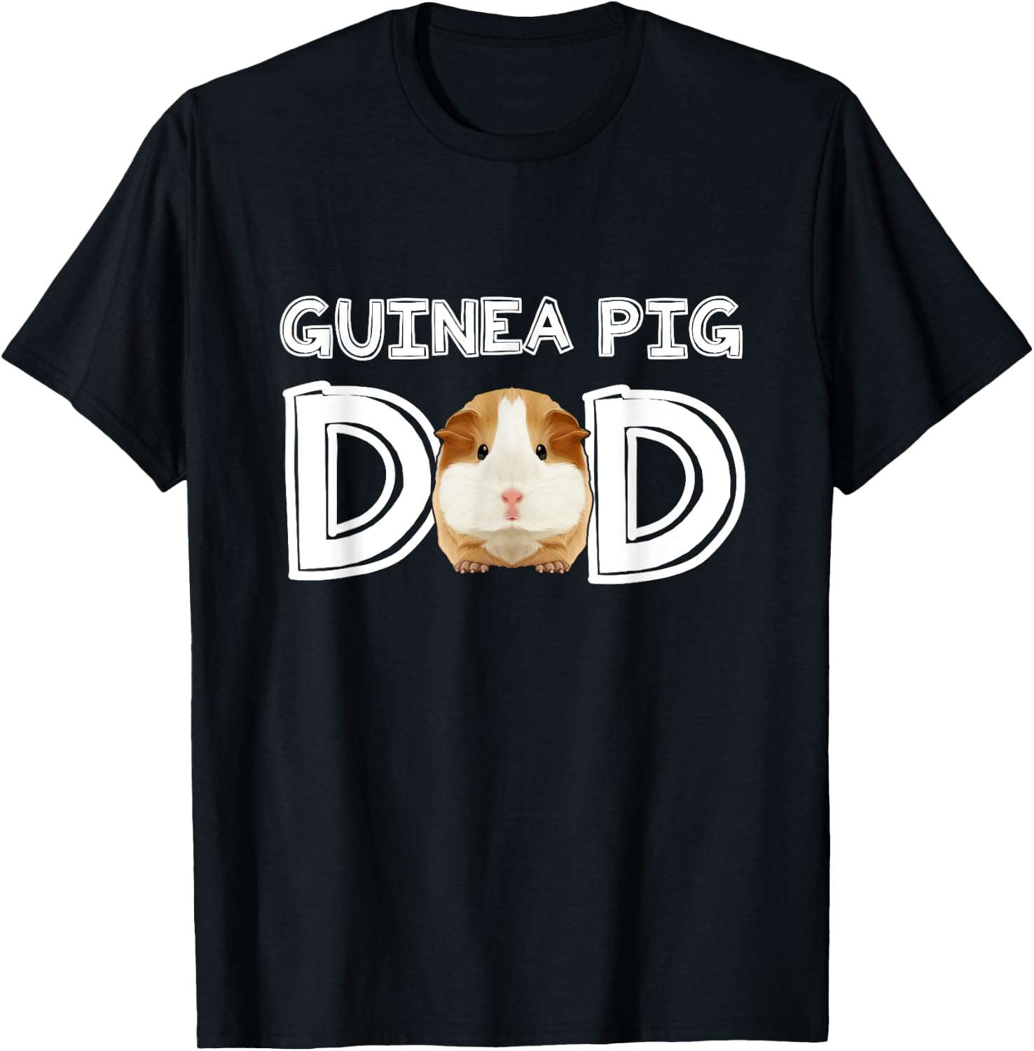 Guinea Pig Dad Costume Clothing Cavy Accessories Guinea Pig T-Shirt - T-Shirt | Black