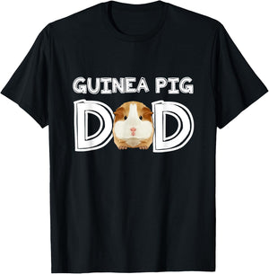 Guinea Pig Dad Costume Clothing Cavy Accessories Guinea Pig T-Shirt - T-Shirt | Black