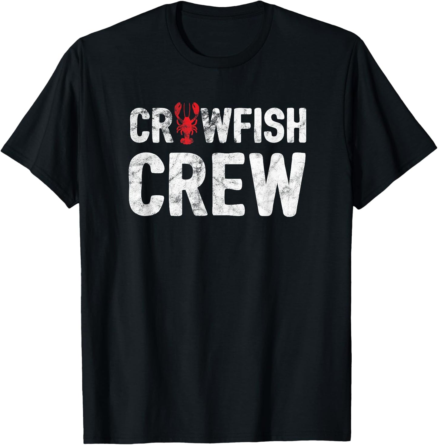 Crawfish Crew Funny Cajun Crawfish Boil Shirt - White T-Shirt - T-Shirt | Black