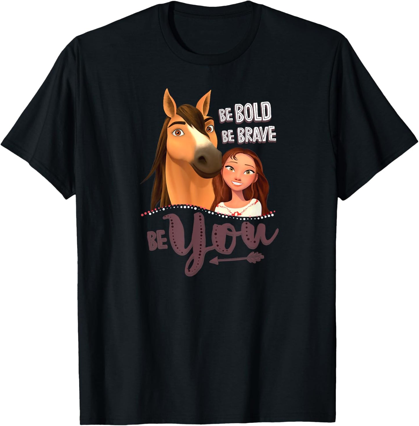 DreamWorks Spirit Riding Free Be You T-Shirt - T-Shirt | Black