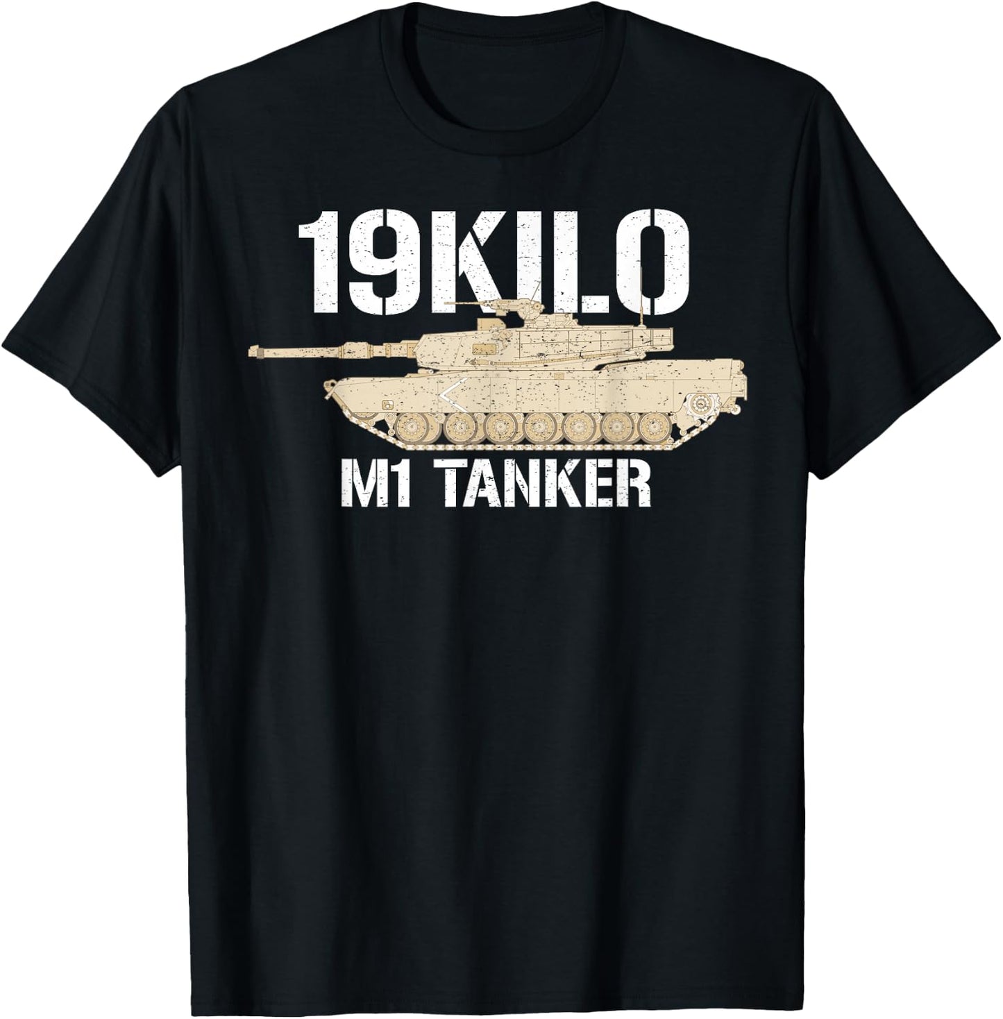 19KILO M1 Tanker Shirt Vintage Army Armor Branch MOS T-Shirt - T-Shirt | Black