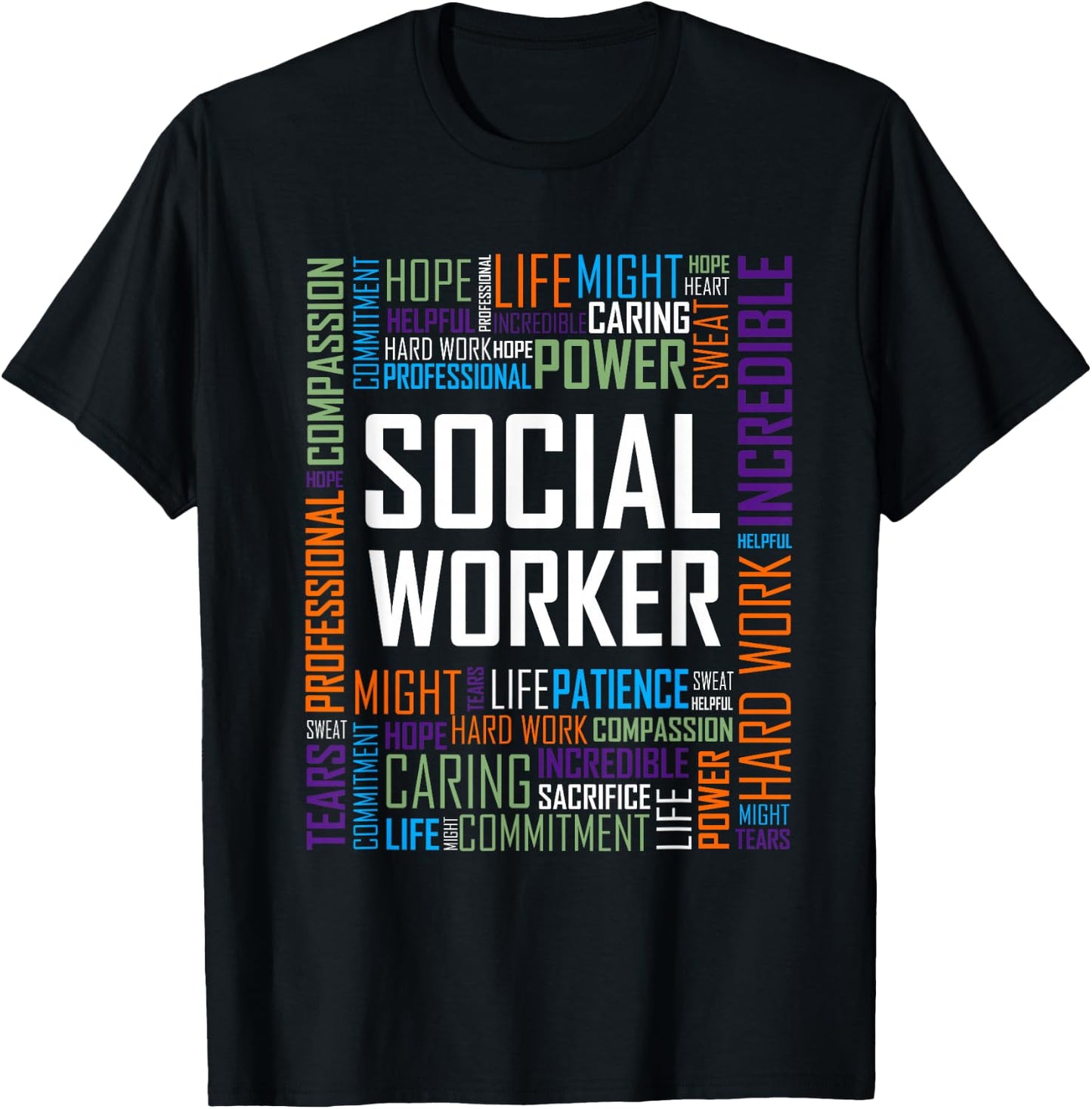 Social Worker Shirt and Men Gift T-Shirt - T-Shirt | Black