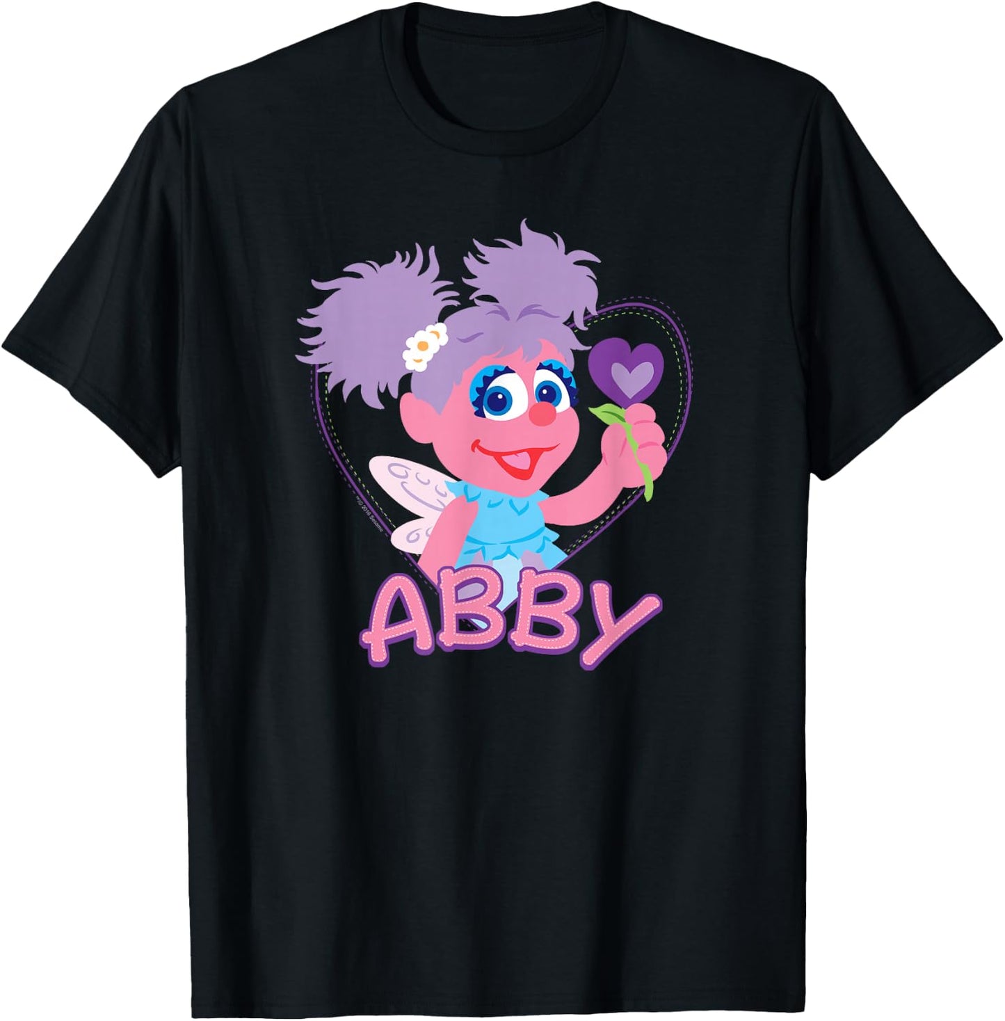 Sesame Street Flat Abby Cadabby T-Shirt - T-Shirt | Black