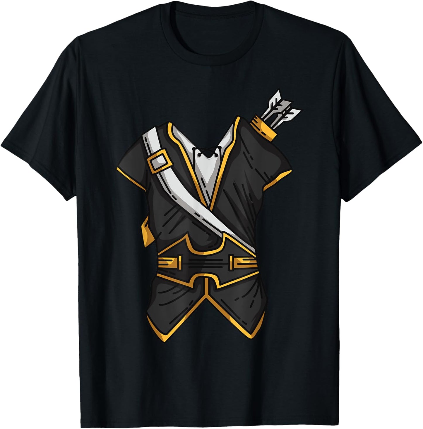 Huntsman Hunter Cool Lazy Easy Cosplay Halloween Costume T-Shirt - T-Shirt | Black