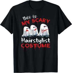 This Is My Scary Hairstylist Costume Halloween T-Shirt - T-Shirt | Black