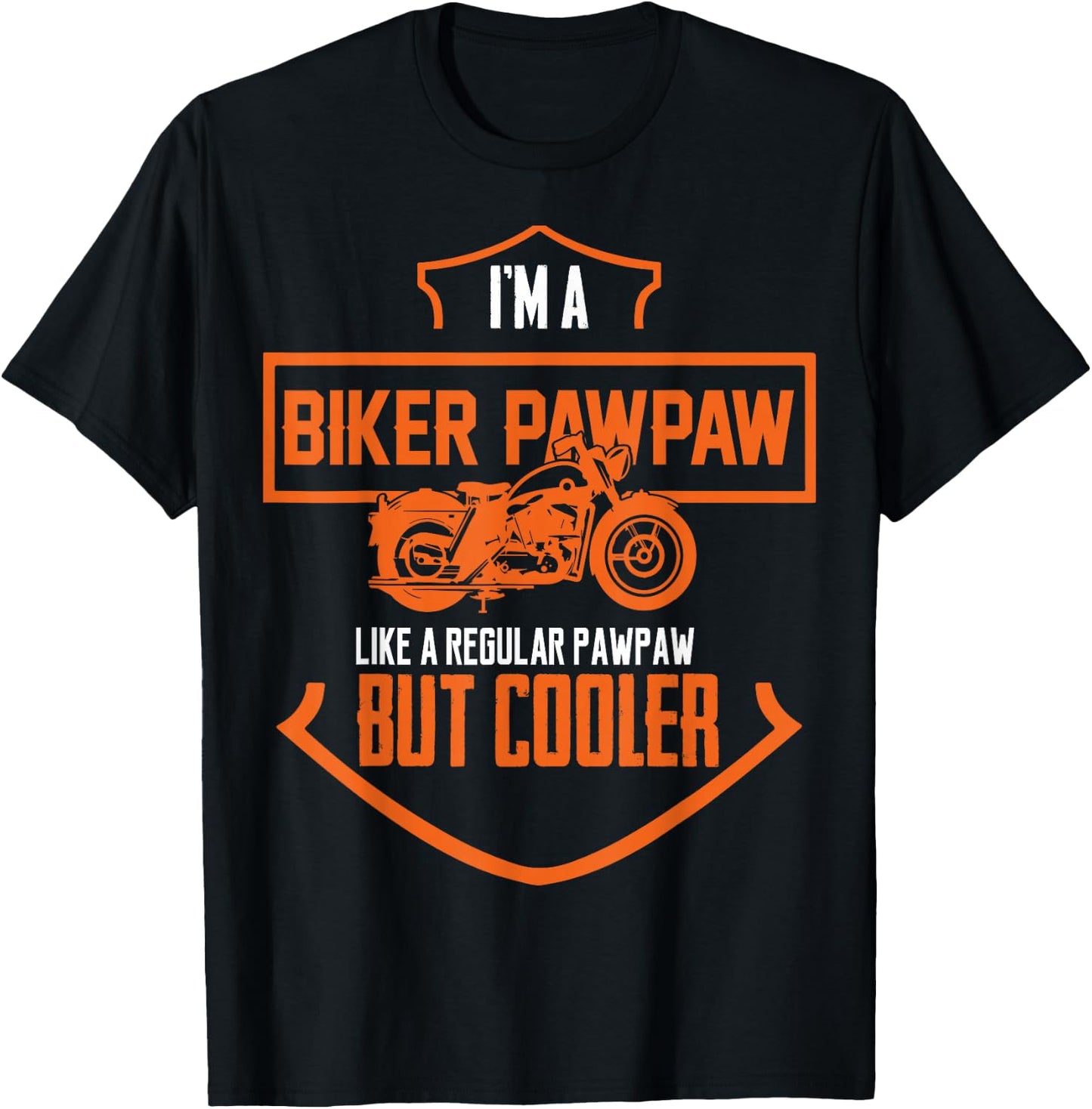 Biker Pawpaw T-Shirt - T-Shirt | Black
