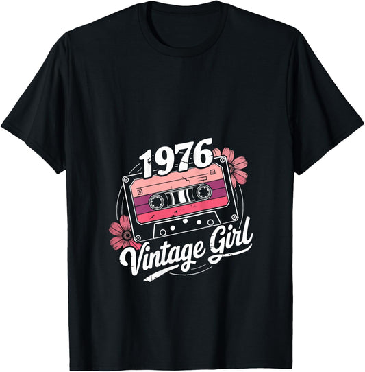 50 years Limited Edition 50 birthday women vintage 1976 T-Shirt - T-Shirt | Black