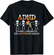 ADHD It's Not Disability It's A Different Ability Skeleton T-Shirt - T-Shirt | Black