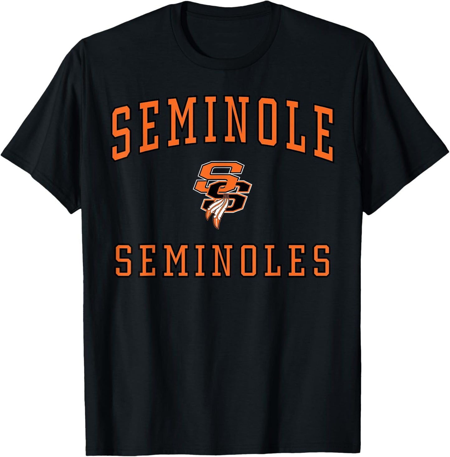 Seminole High School Seminoles C1 T-Shirt - T-Shirt | Black