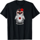 Sugar Skull Penguin Day Of The Dead Halloween T-Shirt - T-Shirt | Black