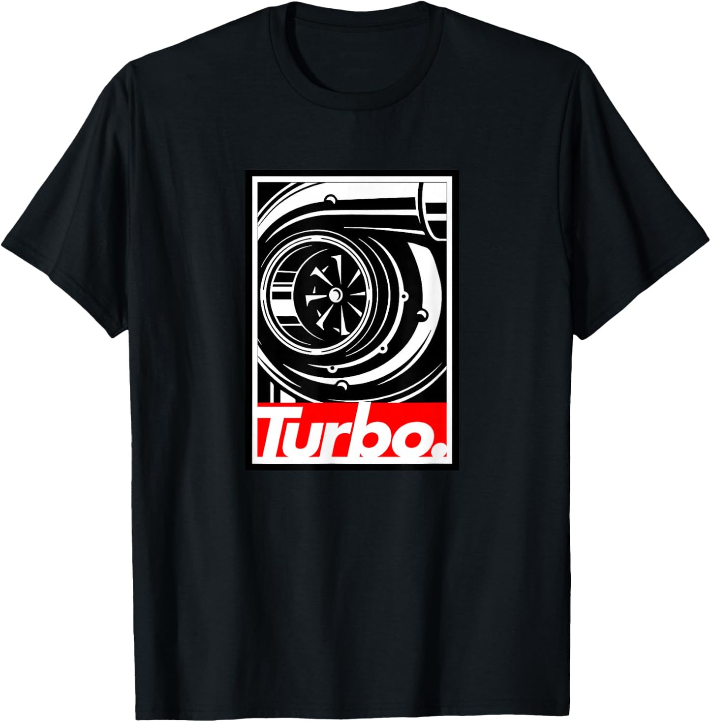 Turbo Design, for Boost Lovers, car Racing & Drifting T-Shirt - T-Shirt | Black