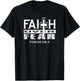 Faith Over Fear Psalm 56 3 Christian Bible Verse T-Shirt - T-Shirt | Black