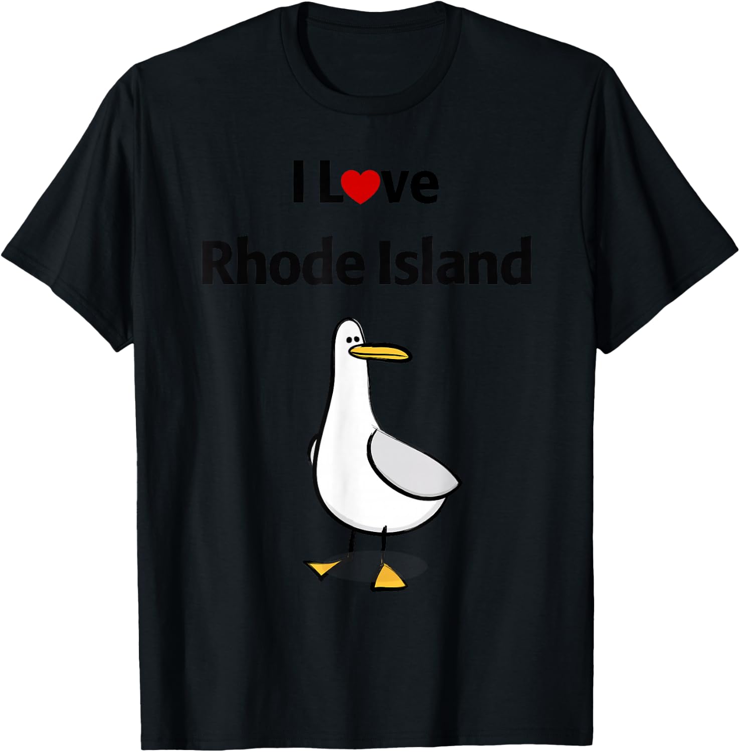 I Love Rhode Island T-Shirt - T-Shirt | Black