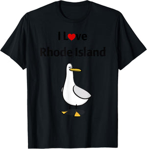 I Love Rhode Island T-Shirt - T-Shirt | Black