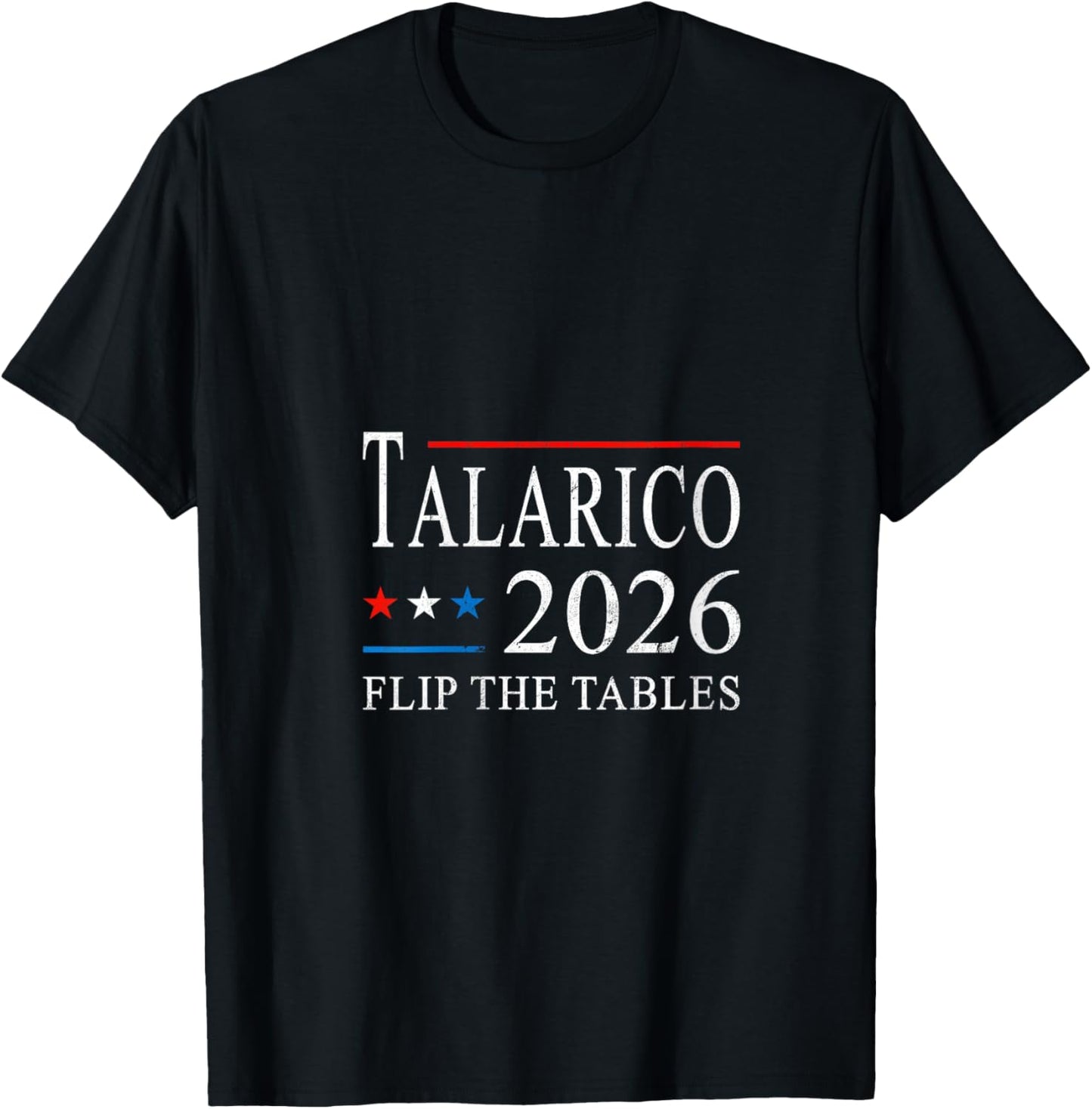 Women's James Talarico 2026 Texas Senate Flip The Tables Men Women V-Neck T-Shirt - T-Shirt | Black