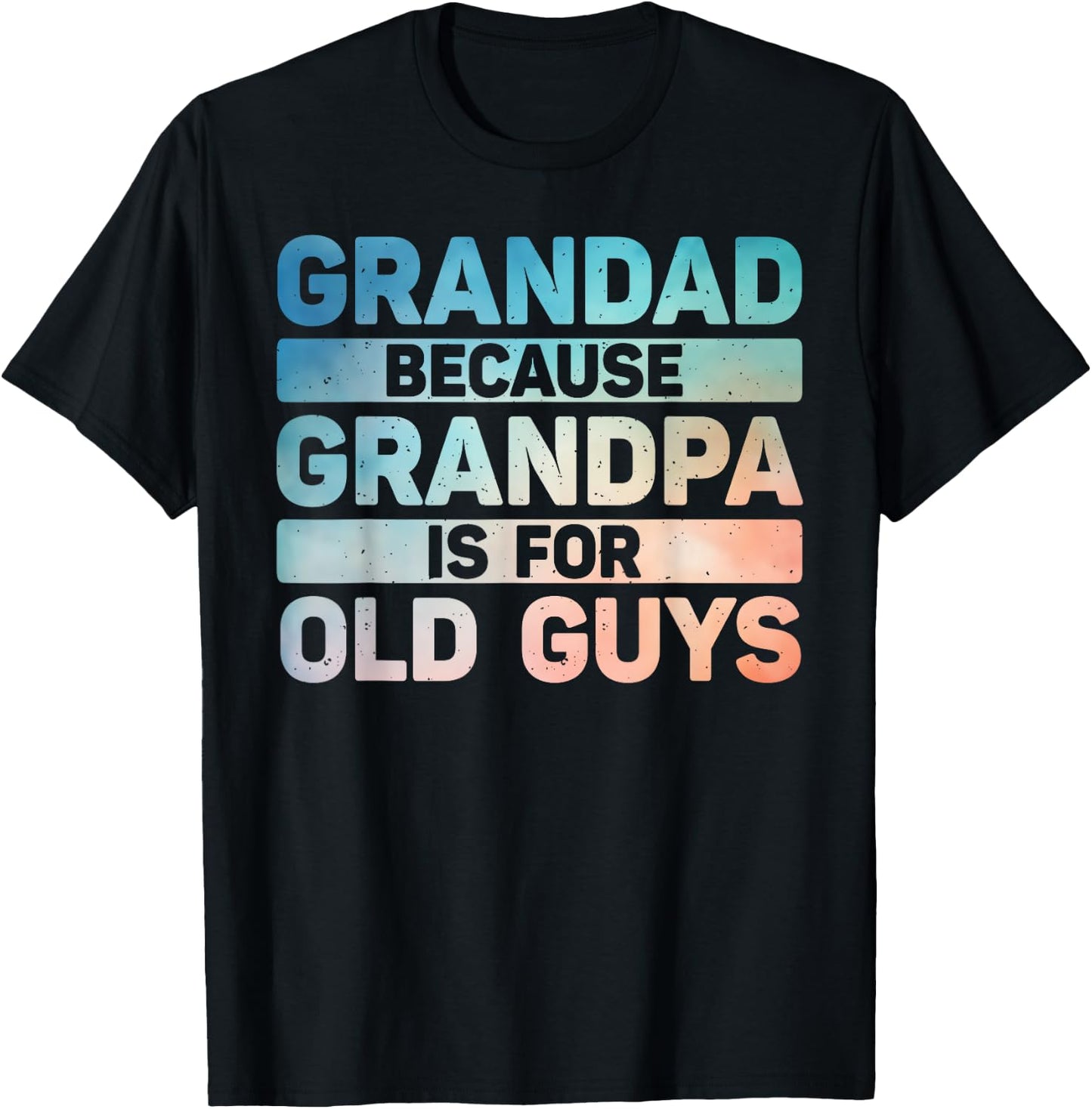 Grandad Art For Grandpa From Grandkids Father's Day Grandad T-Shirt - T-Shirt | Black