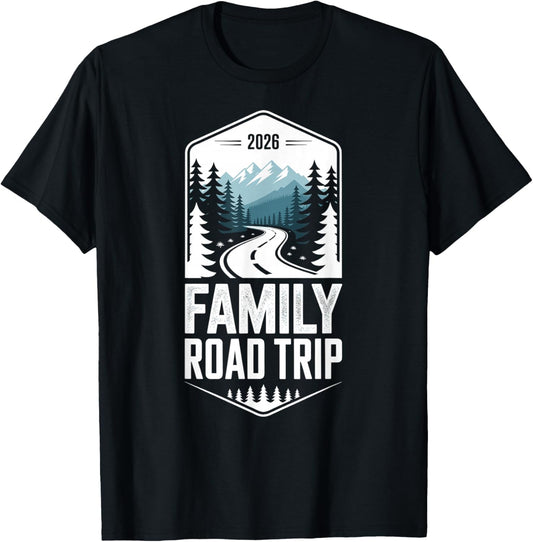 Family Road Trip 2026 T-Shirt - T-Shirt | Black