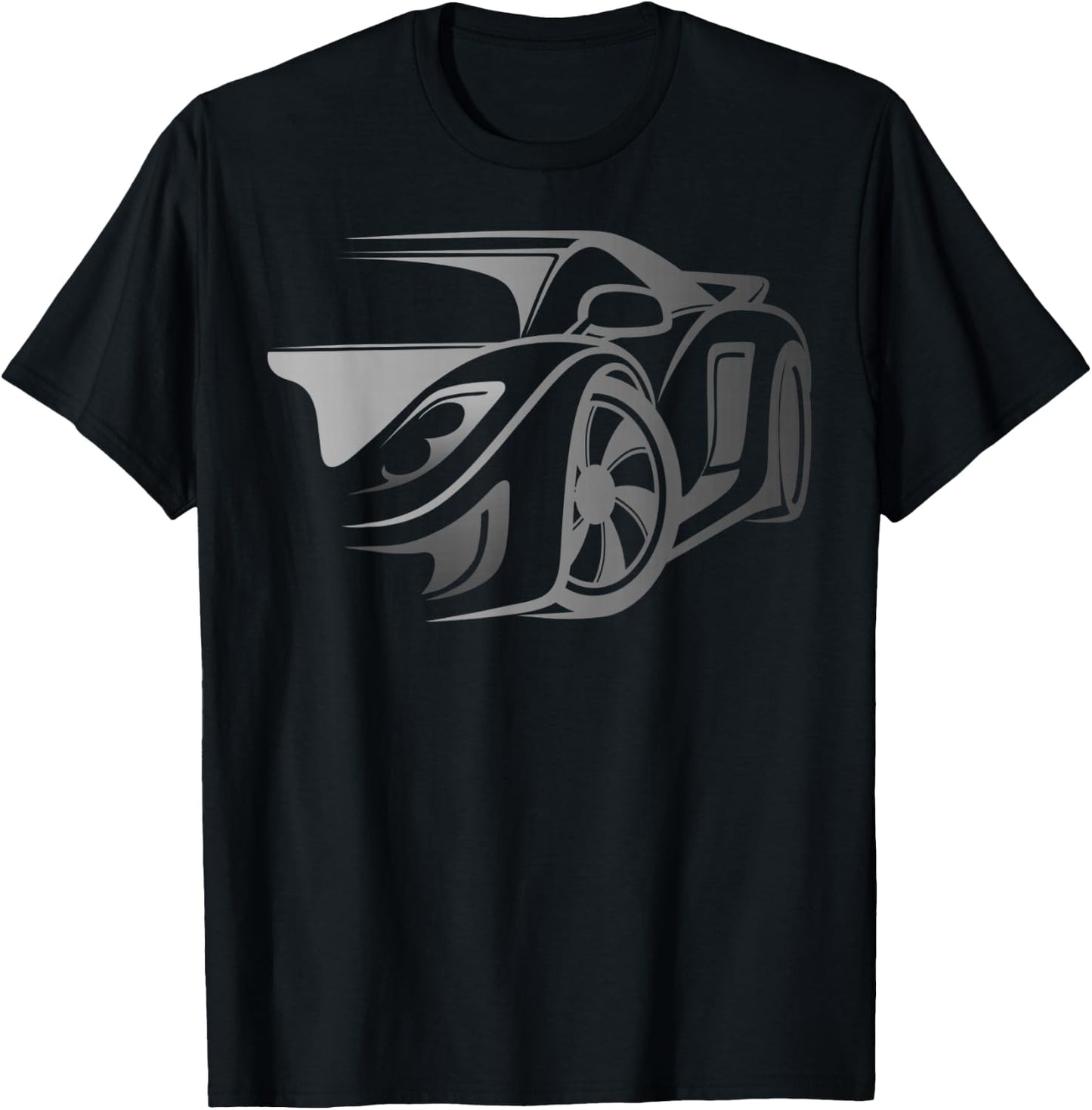 Exotic Car Supercharge Turbo Sports Car T- Shirt T-Shirt - T-Shirt | Black