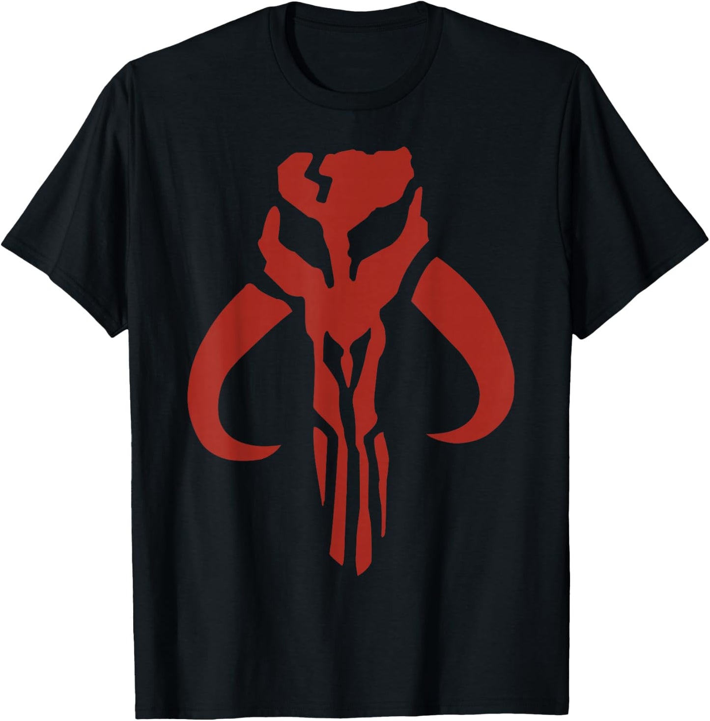 Star Wars Red Mandalorian Logo T-Shirt - T-Shirt | Black