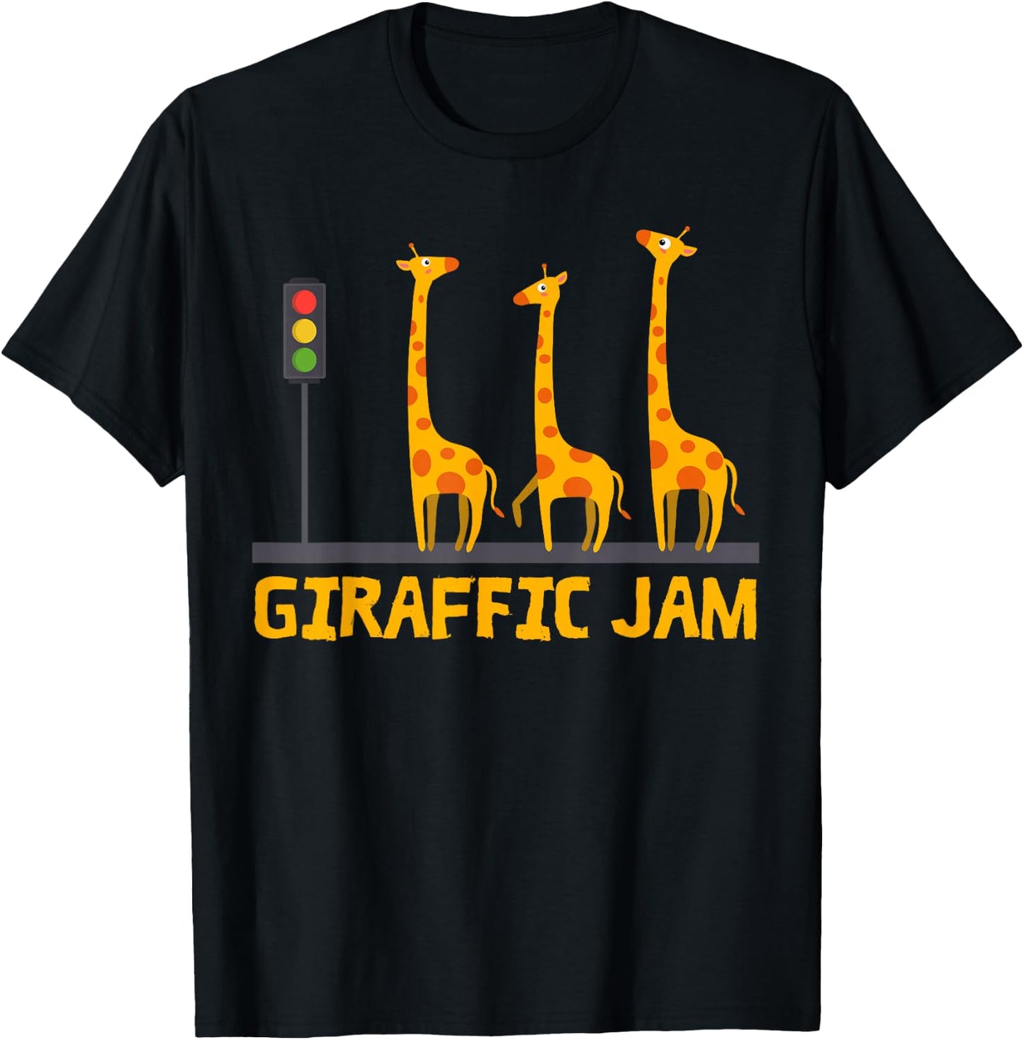 Giraffic Jam Shirt for Kids and Toddlers Who Loves Giraffes T-Shirt - T-Shirt | Black