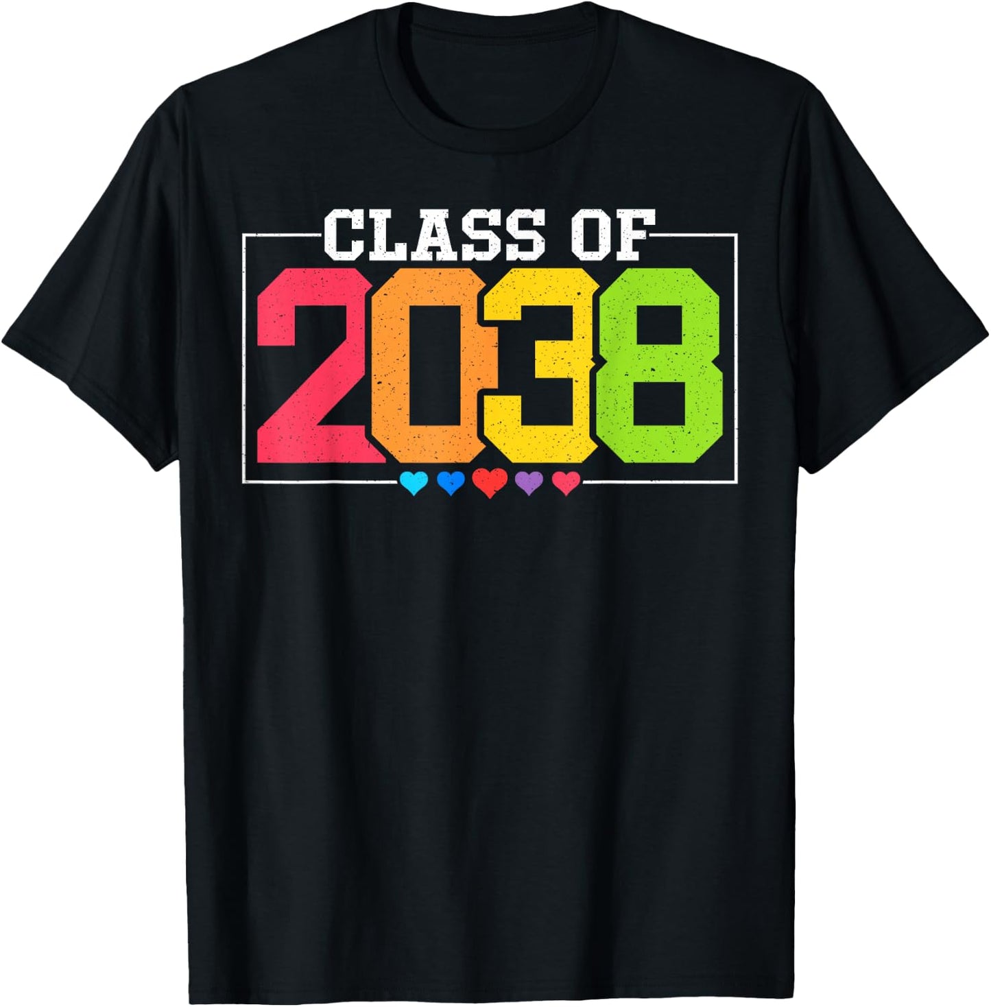 Class Of 2038 Future Graduates kindergarten Graduation T-Shirt - T-Shirt | Black