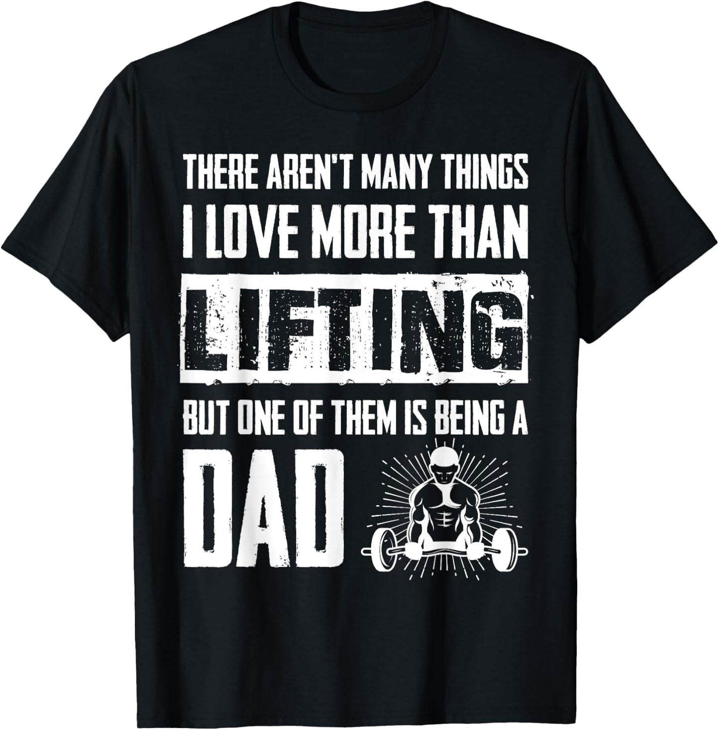 Weightlifter Dad Quote - Father Weightlifting T-Shirt - T-Shirt | Black