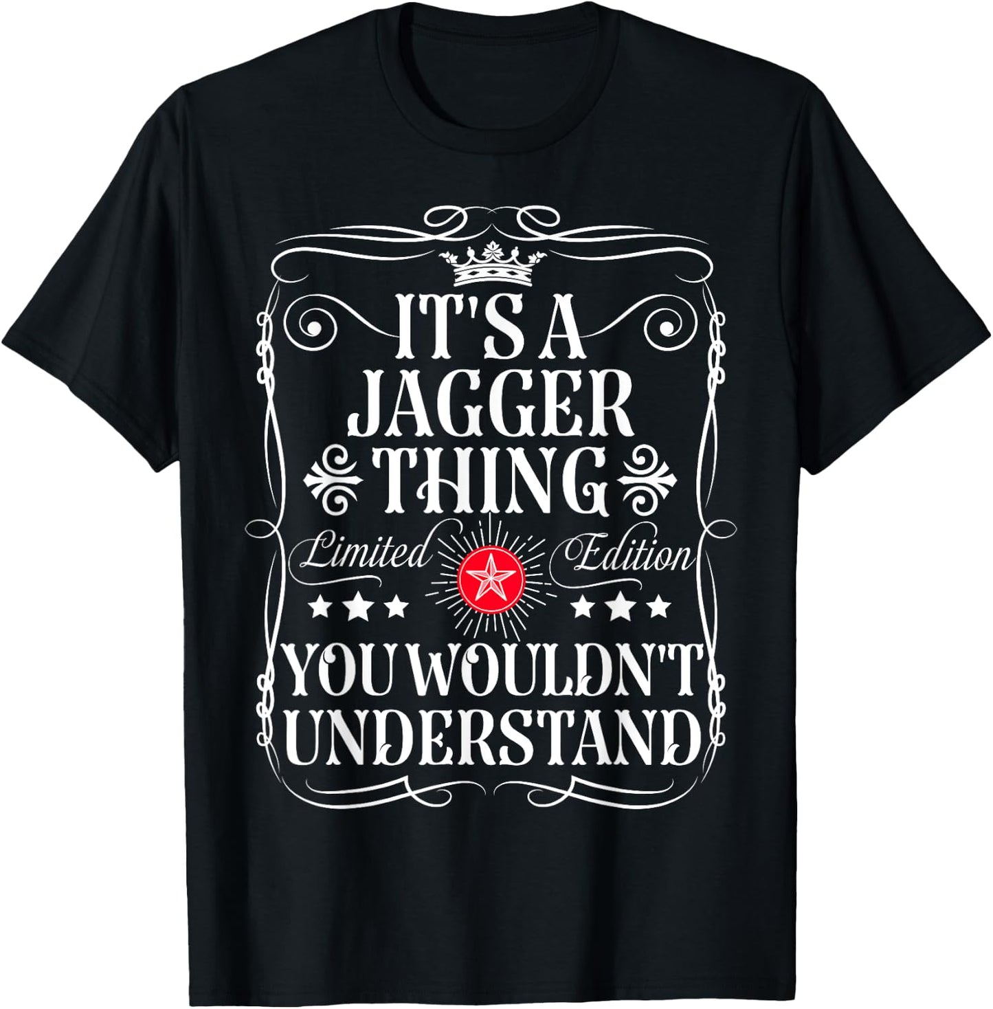 Jagger Name Its A Jagger Thing You Wouldn't Understand T-Shirt - T-Shirt | Black