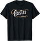 Assisi Umbria Italian Vacation T-Shirt - T-Shirt | Black